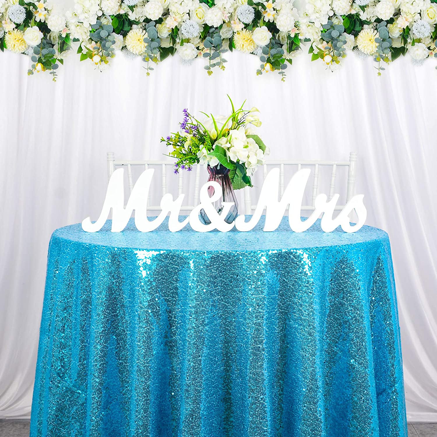 ShinyBeauty Sequin Tablecloth Wedding Party Dinner Decoration 60x102-Inch Orange 