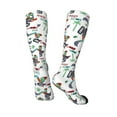 thumbnail image 4 of Bingfone Compression Socks For Women And Men Long Socks For Running Athletic Cycling Nurse-Dinosaur On Excavator2, 4 of 9