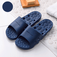 thumbnail image 3 of Womens Mens Slip On Slippers Non-Slip Shower Sandals, Drainage Holes Quick Drying Gym Slippers Shoes for Bathroom, Blue Beach Water Slide House Slippers for Indoor Outdoor Massage Footwear, 3 of 3