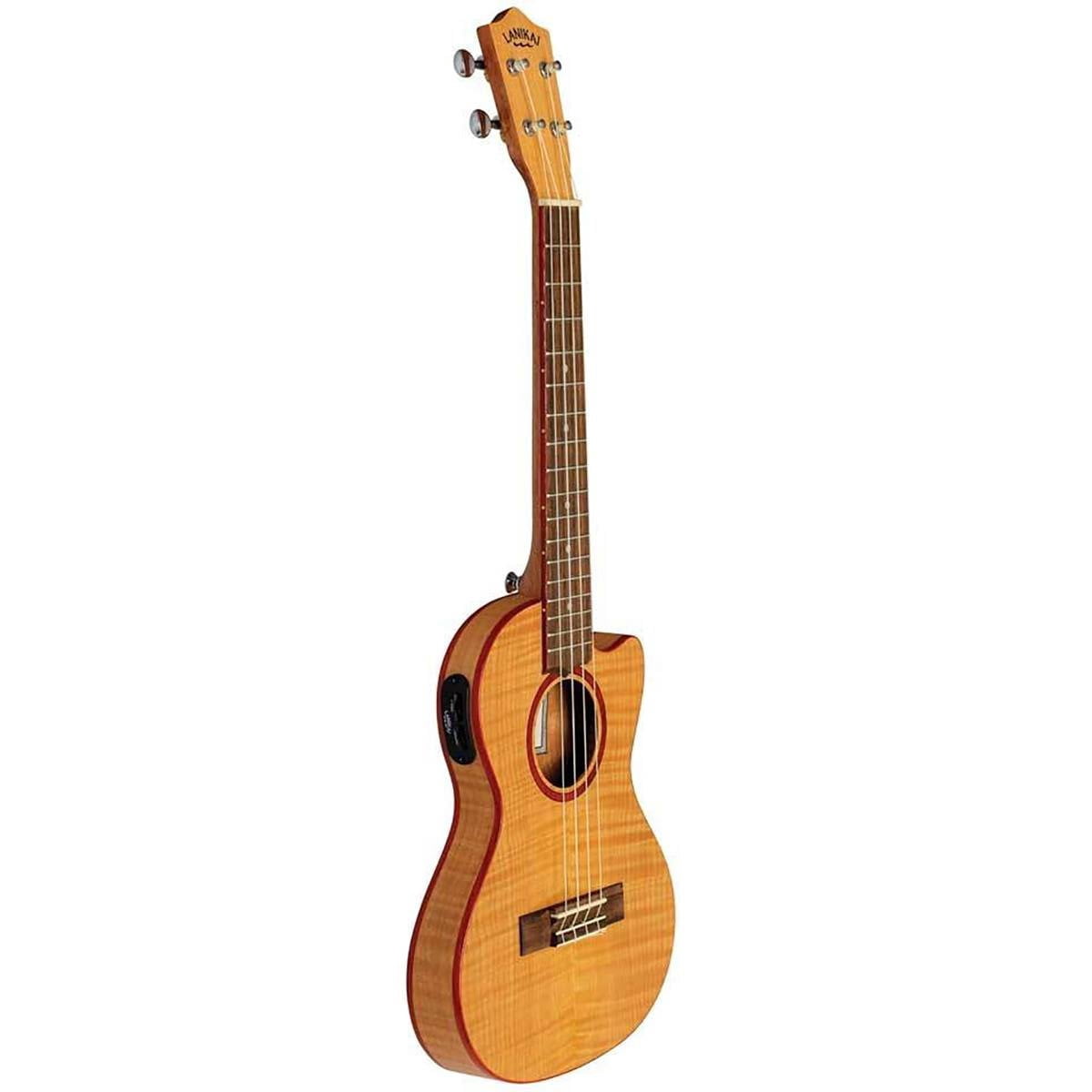 Lanikai FM-CETT Flame Maple Acoustic-Electric Thin Tenor Ukulele