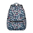 thumbnail image 1 of Dental Tooth Students Backpack Oral Care Dentist School Bag with Tooth Pattern, Comfortable and Adjustable Strap for Students, 1 of 6