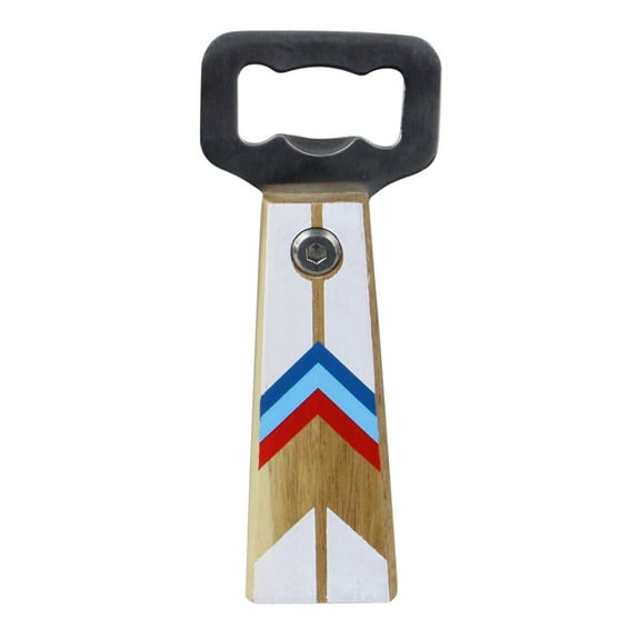 Wild Eye 6" Silver Arrowhead Bottle Opener with Light Acacia Wood Handle