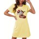 thumbnail image 4 of Camisón corto de talla grande para mujer, camisón de manga corta con estampado de pecho a la moda, camisón para mujer, 4 of 5