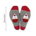 thumbnail image 3 of Luxalzxs Christmas Socks for Men/Women Snowman Print Color Block Socks Comfy Warm Crew Socks Ankle High Winter Cotton Socks Holiday Socking, 3 of 3