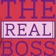 thumbnail image 3 of CafePress - The Real Boss Women's Dark T Shirt - Women's Traditional Fit Dark T-Shirt, 3 of 4