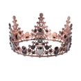 thumbnail image 1 of EeaseCA 1PC Large Crown Retro Baroque Crown Rhinestone Crown Hair Accessories for Wedding Party, 1 of 8