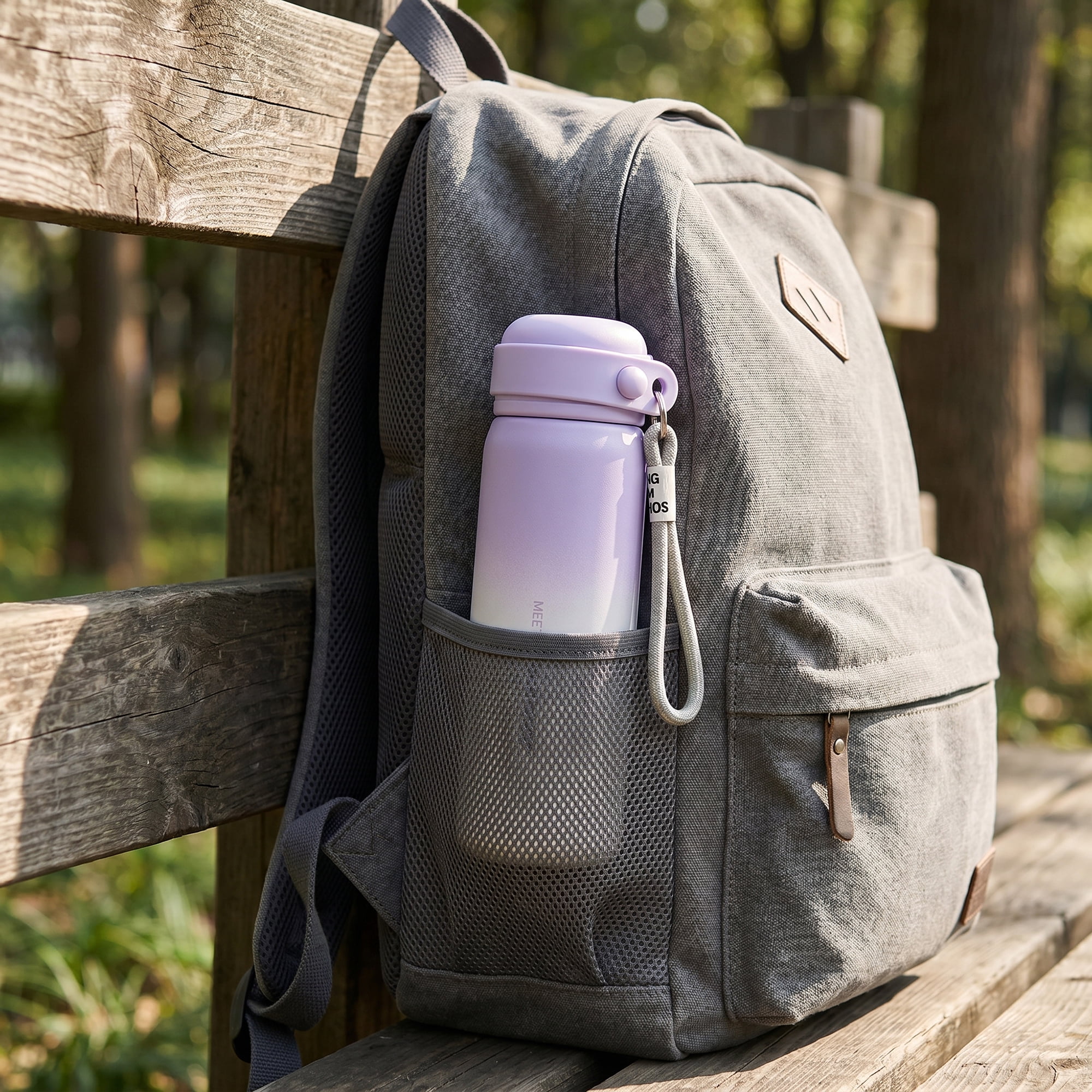 Unique Bargains 21 oz Stainless Steel Insulated Leak Proof Water Bottle Tumbler Purple
