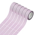 thumbnail image 1 of Uxcell 6Pcs Cinta Washi Brillante, Etiquetas de Cinta de Enmascarar de Colores, Rosa Claro, 1 of 6