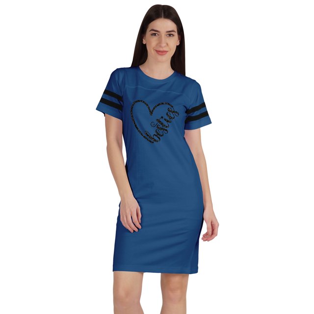 Inkmeso T-Shirts Graphiques Tunique Meilleures Amies Col Rond Robe Été Manches Courtes Hauts