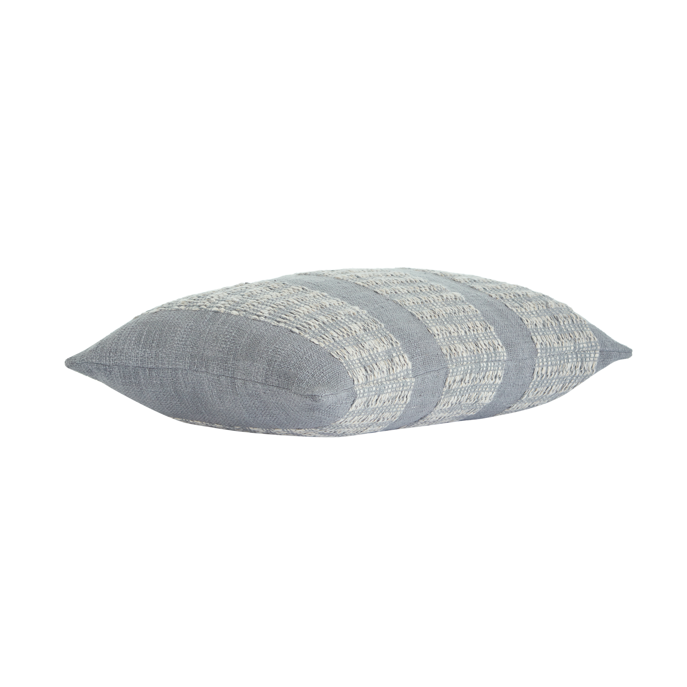 (2 pack) Better Homes & Gardens 14 in x 24 in Grey Textured Panel Stripe Cotton-Rich Decorative Pillow