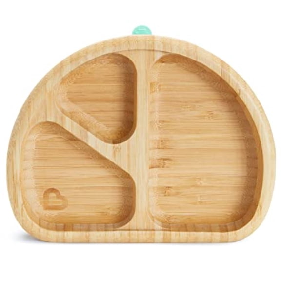 Dsseng Divided Suction Plate - Eco-Friendly Bamboo Dinnerware for Babies and Toddlers