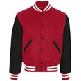 thumbnail image 2 of Holloway Sportswear S Varsity Jacket Scarlet/Black/White 224183, 2 of 4