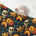 thumbnail image 2 of Yiaed Halloween Skull Print Dog Blankets-Cat Blanket Washable for Couch Protection,Puppy Blanket, Soft Plush Reversible Throw Furniture Protector-Small, 2 of 8