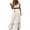 White, variant on Odeerbi Dresses for Women Maxi Dress Boho Dress 2025 Fashion V-Neck Loose Short Sleeve Solid Ankle-Length Dress+Belt Black