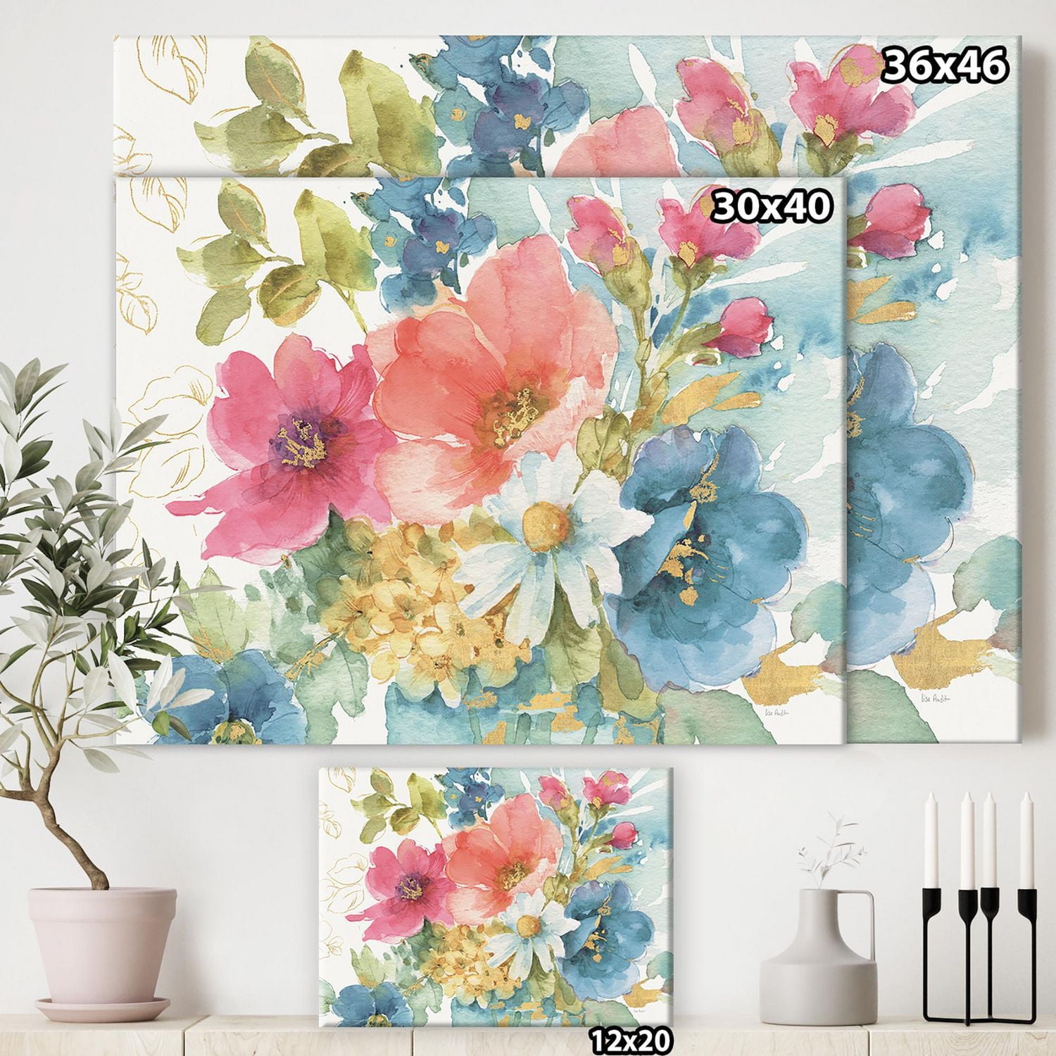 Designart My French Garden Canvas Wall Art