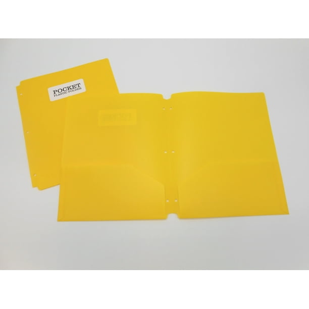 2 Pocket Yellow Portfolio