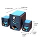 thumbnail image 3 of Bluetooth Speaker, Heavy Audio, Wireless Desktop Speaker, Home Entertainment, Party Sound, Portable Design, Metal Frame, for Office Use, 3 of 8