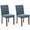 Blue, variant on Dining Chairs Set of 2, Upholstered Button Tufted Dining Chair withSo-lidWood Legs Kitchen Chairs with Padded High Back and Adjustable Foot Cap Fabric Dining Room Chairs