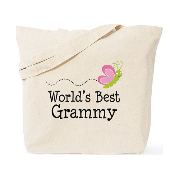 CafePress - World's Best Grammy Tote Bag - Unisex Canvas Tote Bag, Beige, 1-Piece