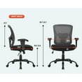 thumbnail image 2 of BestOffice Big and Tall Office Chair, Lumbar Support, Adjustable Arms and Height for Adults(Grey), 2 of 7