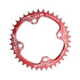 thumbnail image 2 of maskred Practical Narrow Wide Chainrings Chainwheel Wear-resistant Aluminum Alloy Rustproof Tooth Plate Parts Single Chain Ring Red 34T 1Set, 2 of 6