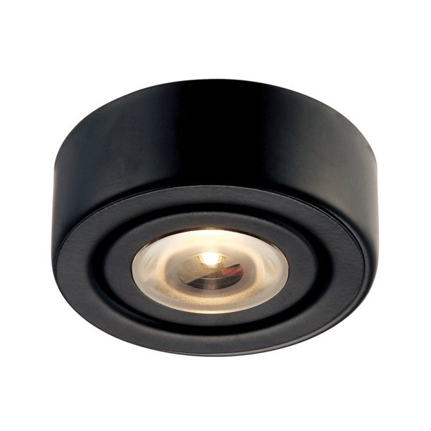 Alico Eco LED Under Lighting in Black with Clear Glass
