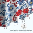 thumbnail image 6 of Pioneer Flower Floral Print Pattern Shower Curtain 36"x72" ,Bathroom Decorative Shower Curtains Set with 12 Hooks,Modern Waterproof Washable Shower Curtain, 6 of 6