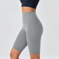 thumbnail image 6 of HomeDM Women's Biker Shorts with Pockets High Waisted Lounge Yoga Shorts Pants for Workout Casual Gray S, 6 of 8