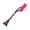 Red, variant on Blue Car Snow Shovel With Telescoping Handle For Windshield Roof And Hood Snow Brush And Ice Scraper 3-In-1 Multifunctional Tool 26.77In Length