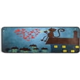 thumbnail image 5 of Dreamtimes Cat Saxophone Hearts Hallway Runner Rug 2'x6' Kitchen Rug with Rubber Backing Happy Valentines Day Non Slip Entryway Rug Runner Washable Soft Area Rug for Hallway Bedroom Kitchen Decor, 5 of 6