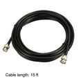 thumbnail image 4 of Uxcell RG58 Coaxial Cable with BNC Male to BNC Male Connectors 50 Ohm 15-ft 2 Pack, 4 of 5