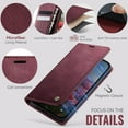 thumbnail image 2 of Funda tipo cartera para iPhone 16e/iPhone SE 4/iPhone SE 2025, de piel, con tarjetero, soporte, cierre magnético y protección RFID de TPU a prueba de golpes, 2 of 8