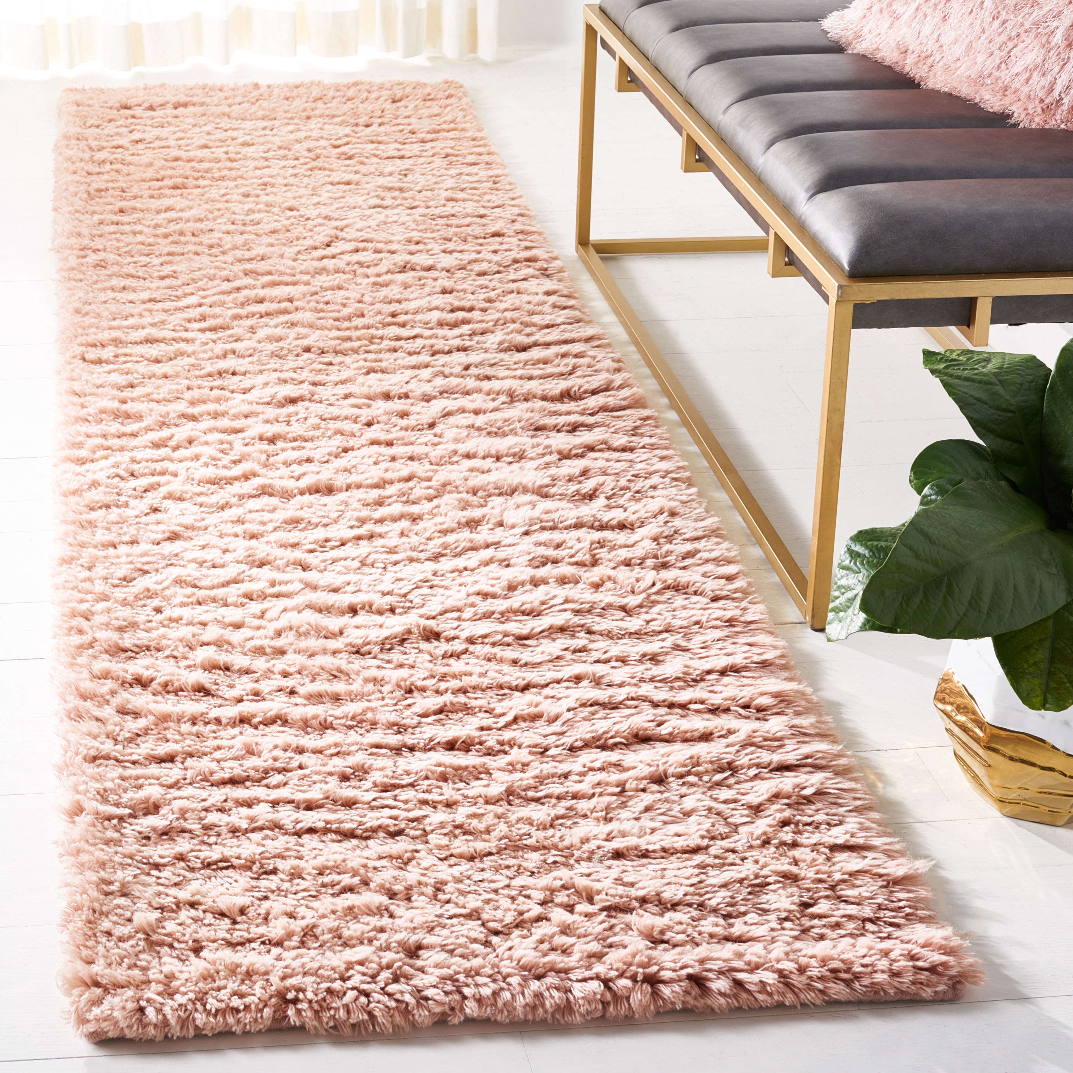 SAFAVIEH Casablanca Genette Solid Runner Rug, Pink, 2'3" x 9'