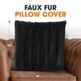 thumbnail image 3 of Cheer Collection Faux Fur Throw Pillow Cover, 3 of 5