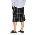 thumbnail image 2 of Hat and Beyond Men's Trendy Plaid Button Pocket Casual Loose Cargo Shorts, 2 of 5