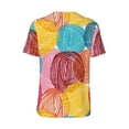 thumbnail image 2 of Daiia Colorful Wool Balls Mens Baseball Jersey Button Down Shirts Short Sleeve Sports Uniforms-XX-Large, 2 of 9