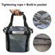 thumbnail image 4 of Contenedor de ciclismo con cesta de aluminio para bicicleta plegable azul, 4 of 5