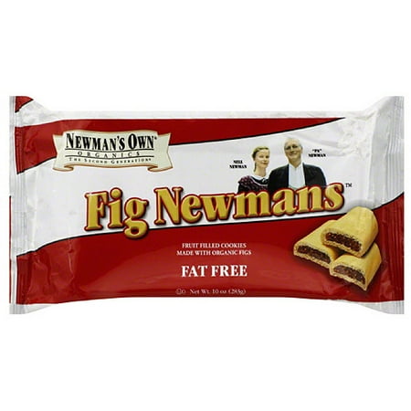 Newman's Own Organics Fig Newmans Fat Free Cookies, 10 oz (Pack of 6)