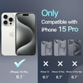 thumbnail image 2 of JETech Magnetic Case for iPhone 15 Pro 6.1-Inch Compatible with MagSafe, Translucent Matte Back Slim Shockproof Phone Cover (Bright Blue), 2 of 6