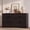 Brown, variant on Homall 6 Drawer Double Dresser for Bedroom, Wood Storage Cabinet with Handle-Free Design, Modern Chest of Drawers for Bedroom & Living Room, White