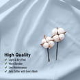 thumbnail image 4 of RUVANTI 100% Cotton Sheets – Twin XL Size Percale Bedding, Cooling & Breathable, Durable with a Crisp, Soft & Comfortable Feel, 16" Deep Pocket, 3-Piece Set, Baby Blue, 4 of 9
