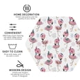 thumbnail image 3 of Kdxio Flamingos Tribal Funny Coasters,4 Pcs Leather Coasters,Housewarming Gifts,Protect Furniture from Water Marks Scratch and Damage, 3 of 6