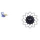 thumbnail image 1 of Bandeja De Gato De Resina, Estatua Moderna Con Forma De Flor, Escultura Decorativa Para Mesa De Comedor, Dormitorio, Armario, Estante, Joyería, Aperitivos, Reloj De Pared., 1 of 8