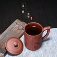 thumbnail image 3 of Liang baobao Purple Sand Clay Tea Cup 500ml Chinese Zisha Teacups Handle Lip Mugs (Red), 3 of 9
