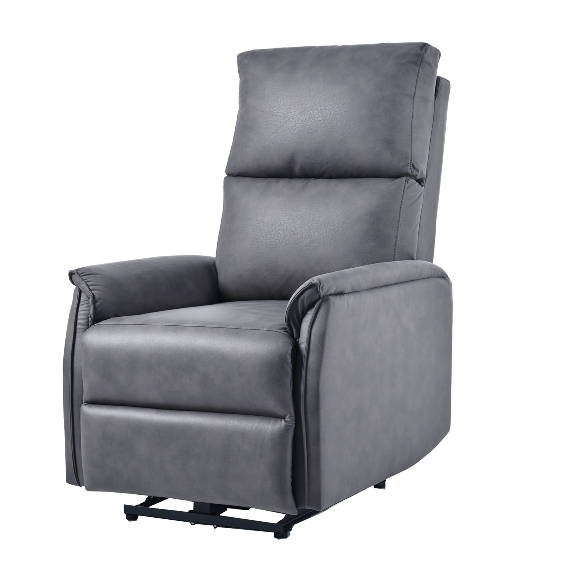 Kepooman Electric Power Recliner Chair, Upholstered Lounge Single Sofa, Home Theater Seating with USB Charging Ports for Living Room Bedroom, Dark Gray Kepooman Electric Power Recliner Chair, Upholstered Lounge Single Sofa, Home Theater Seating with USB Charging Ports for Living Room Bedroom, Dark Gray