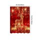 thumbnail image 3 of Cortina de ducha navideña con ganchos, bola navideña y estrella, poliéster impermeable, decoración navideña para baño, poliéster., 3 of 6