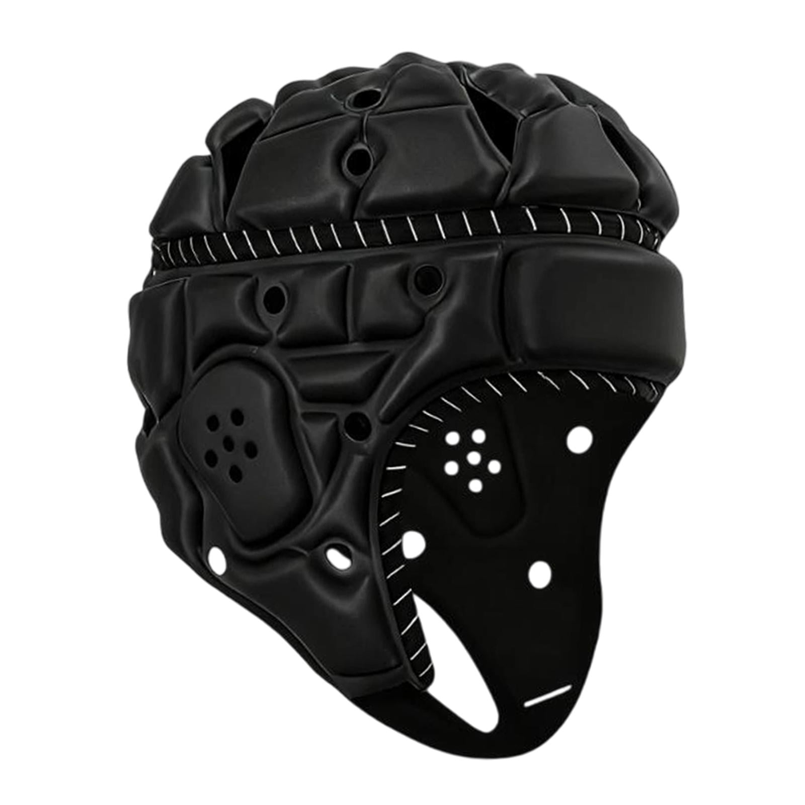 Rugby Helmet Headguard Protective Cap Adjustable Lightweight Foam Padding for Adult Football Soccer