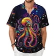 thumbnail image 2 of Mens Short Sleeve Button Up Shirts, Casual Party Shirts Stylish Beach Shirt Gifts for Men, 2 of 7