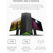 HP Pavilion Gaming Desktop TG01-1120 Bundle PC, Intel Core i5-10400F, Nvidia GeForce GTX 1650 4GB, 8GB DDR4 RAM, 256GB SSD, Windows 11 Home, Shadow black, 328S5AA#ABA
