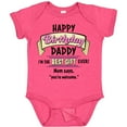 thumbnail image 3 of Inktastic Happy Birthday, Daddy Best Ever in Pink Boys or Girls Baby Bodysuit, 3 of 5